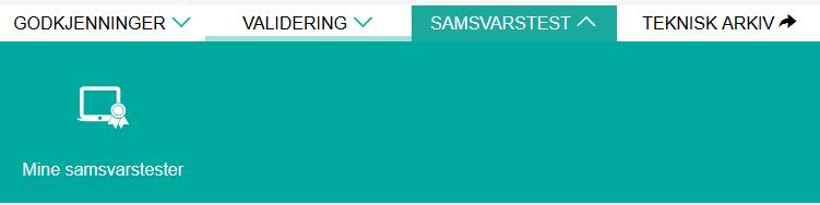 5 SAMSVARSTEST Det forutsettes at dere har kvalitetssikret sending, mottak og innhold av meldingene deres under Validering før man setter i gang med Samsvarstest.