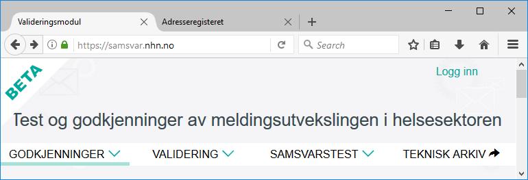 2 OM SAMSVARSTEST I NORSK HELSENETT Norsk Helsenett SF (heretter kalt NHN) skal gjennom sin test- og godkjenningsordning hjelpe systemleverandører med enhetlig bruk og korrekt implementering av