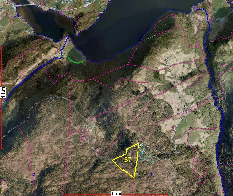 B7 27.2.2 Silje E. Kaada 5/ Kinna 36 daa Ynskjer område som grensar opp i mot eksisterande reguleringsplan vurdert til byggeområde for bustader. Gode sol- og utsiktsforhold, samt eigna terreng.