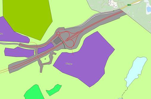 Figur 2: Utsnitt fra kommuneplanens arealdel 2013-2025.