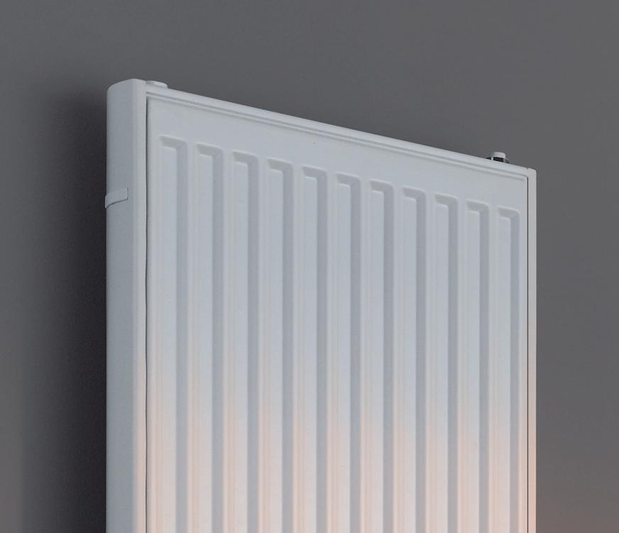 Produktblad Utførelse Verteo er en langstrakt radiator som gir mye varme i forhold til vegglengden den opptar.