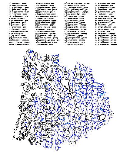 KALKINGSLOKALITETANE I HORDALAND HAUSTEN 1998 Hausten 1998 vart det kalka i 76 innsjøar i Hordaland (figur 1), av desse er resultata frå vassprøvetaking i 75 presenterte i denne rapporten.
