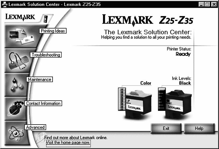 programmer Lexmark Z25-Z35 Lexmark Z25-Z35- løsningssenter. Trenger du hjelp under installering i Windows? Installeringsskjermbildet vises ikke.