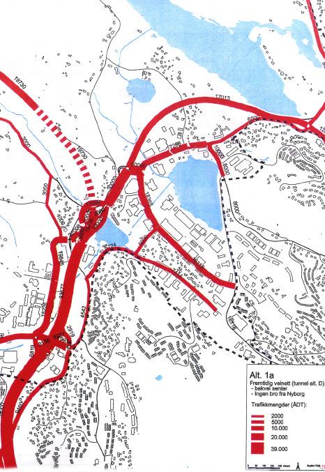 Ev 39 Midtbygda - Nordhordlandsbrua Det foreligger godkjent kommunedelplan og KU for ny veg Midtbygda Nordhordlandsbrua, alt D (2001) Planforslaget