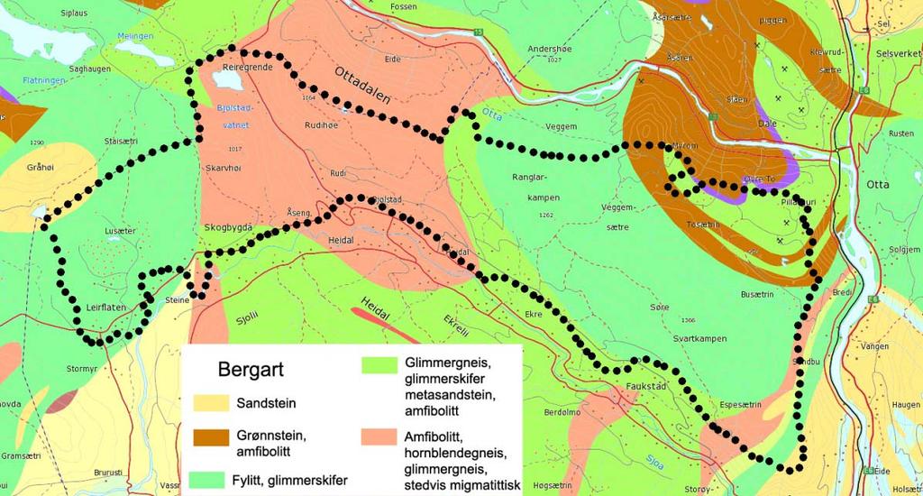 3.2 Klima Temperaturmålingar på Klones ved Vågåvatnet og Hindsæter i Sjodalen, begge om lag eit par mil frå kartområdet, viser at dette har eit kontinentalt temperaturklima med låg vintertemperatur