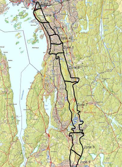 entreprenøren 3 Tunneltraseen er delt inn i