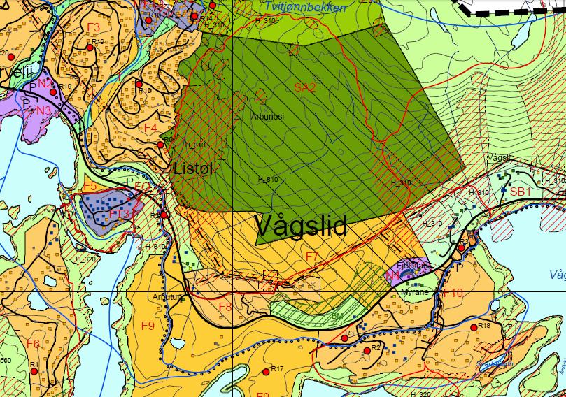 Rådmannens kommentar : Det er kome innspel om å utvide alpinanlegget i Vågslid med heis og nedfart med utgangspunkt i området