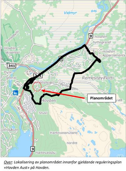 SAKSUTGREIING Bakgrunn for saka Otralaft Eiendom AS ønska opprinneleg å fortette eigedomen 2/100 innanfor teig H2 i detaljreguleringsplan for «Hovden Aust».