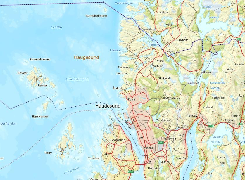 År Ref Figur 1. Oversikt over undersøkelsesområdet med referansestasjonen avmerket.