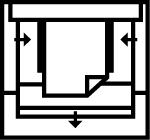 Produktsymboler Symbol Definisjon Papirskinner må berøre medie Legg postkort i den indikerte retningen Legg inn hullet papir som