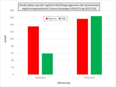 Sier de mer om sporingsforholdene enn forekomsten av de aktuelle artene? Eller er ikke uttaket av rev stort nok til å gi effekt på mår? Får ikke det derimot får vi en rel.