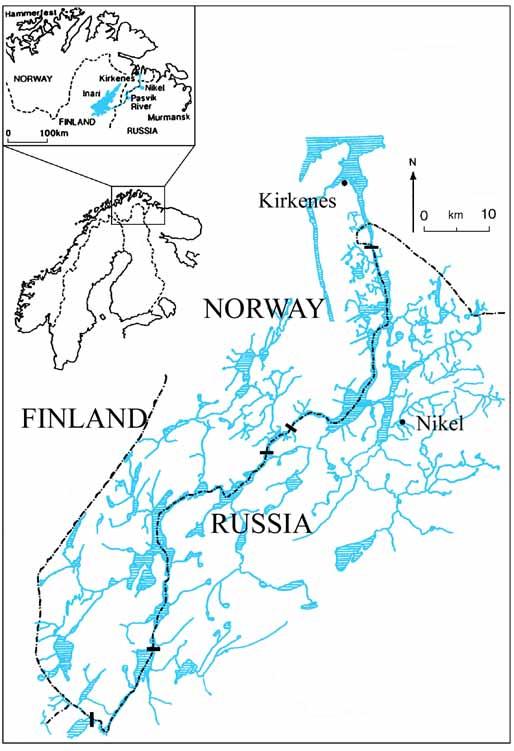 Økologiske langtidsstudier Hovedfokus påp fisk ( fisk (& zooplankton) Pasvik- vassdraget