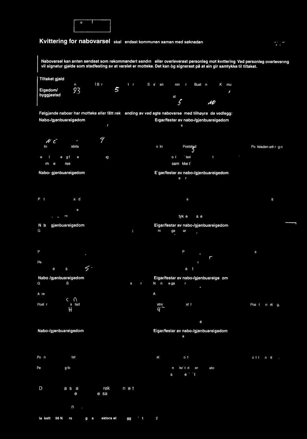 JÉaWWiQ M/CV /M resse dr sse i/øwcwws /eaavv/ 77 /%3wa'o/7M5/éz«r >,4/ /7? Postnr. i jfl/ømøm Pogstnqríí lpostst dø/%v9 en sitt reg.nr. Personleg kvittering tor Da Sign V Personleg kvittering tor to Si _.