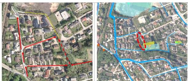 I trafikkanalysen til plan 0443.00 ble det vist til tilgjengelig areal på 6,5-7 meter, og rådmannen mener det er uheldig at det ikke er samsvar mellom tallvurderinger i de to trafikkanalysene.