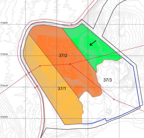 Detaljreguleringsplan for Furuhaugen masseuttak 5.2. Forhold til overordnet og gjeldende plan Tiltaket er i henhold til overordnet plan, Kommunedelplan for massedeponi.