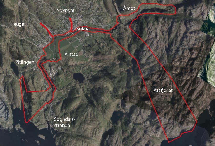 Høydals- og Fardalsbekken er medtatt i planområdet med hensyn til behov for