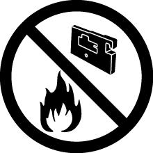 Ikke brenn avfallstonerflasken   Ikke brenn trommelkassetten   Ikke