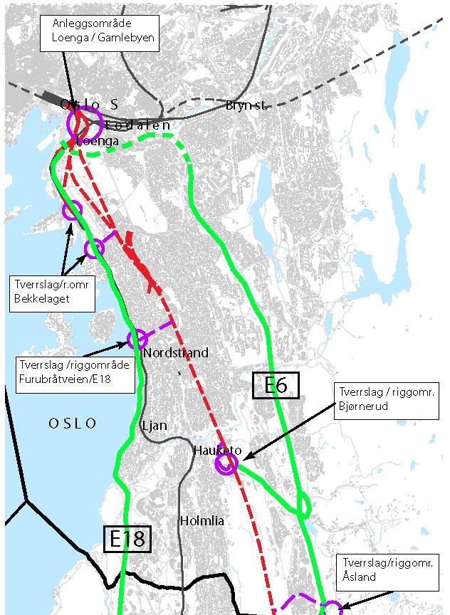 OVERSKUDDSMASSER FOLLOBANEN -fjellmasser Byggemetode avgjørende