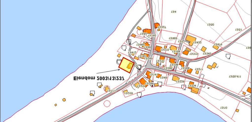 Sak 2/15 Kart 1. Viser plassering av bygningen på Ekkerøy. Vurdering: Det omsøkte tiltaket ligger innenfor kommuneplanens arealdel, vedtatt 7.