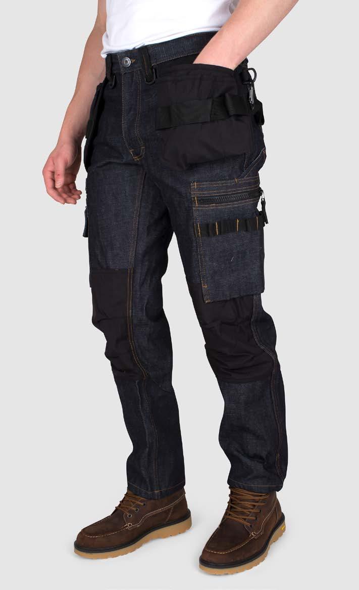 P12 Slitesterk arbeidsbukse produsert i japansk denim i høyeste kvalitet for ekte jeans utseende og passform.