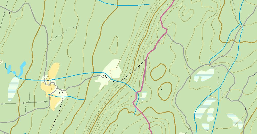 Svensberget 610 95 289 340 Rødsberget 410 Rødsskardet Dønna 550 Pershytta 587 94