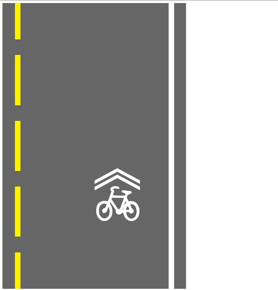 «Sharrows» Vegutforming Testes ut i Horten Kombineres med Fysiske fartsreduserende tiltak Skilt for sykkelruter