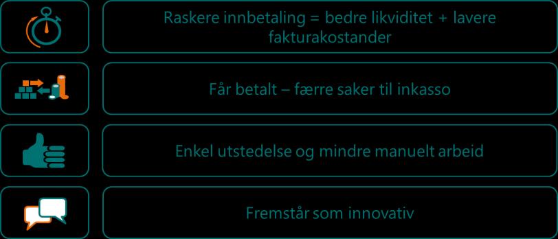 Redusert betalingsoppfølging Likviditetsforbedring