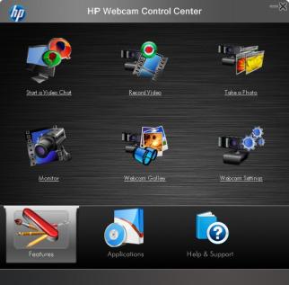 Bruke Kontrollsenter for HP Webkamera Du har tilgang til alle programmene som følger med HP-webkameraet gjennom Kontrollsenter for HP Webkamera.