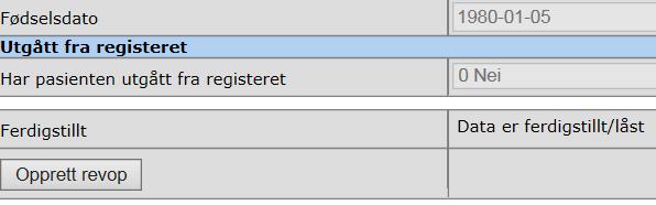 Trinn 2 Revisjonsoperasjon Registrer revisjonsoperasjon ved å gå inn på