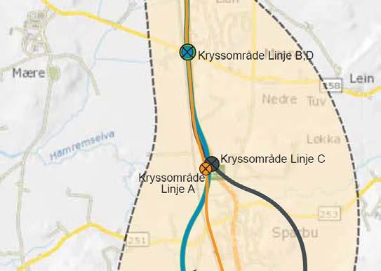 E6 Åsen nord - Mære KRYSS Nært eksisterende