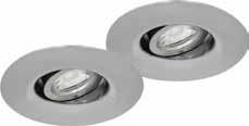 MD-550, LED-downlightsett 230V Settet består av 2 stk downlights, 2 stk skjøtekabler 1,5 m, 1 stk fordelingsboks 3-veis og 1