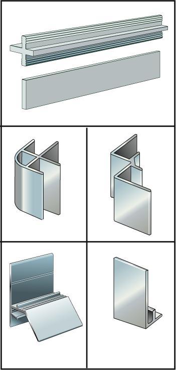 mm) med senteravstand 600 x 800 mm (figur 1). Alloc Wall&Water profillister er tilbehør som er tilpasset Alloc Wall&Water interiørvegger.