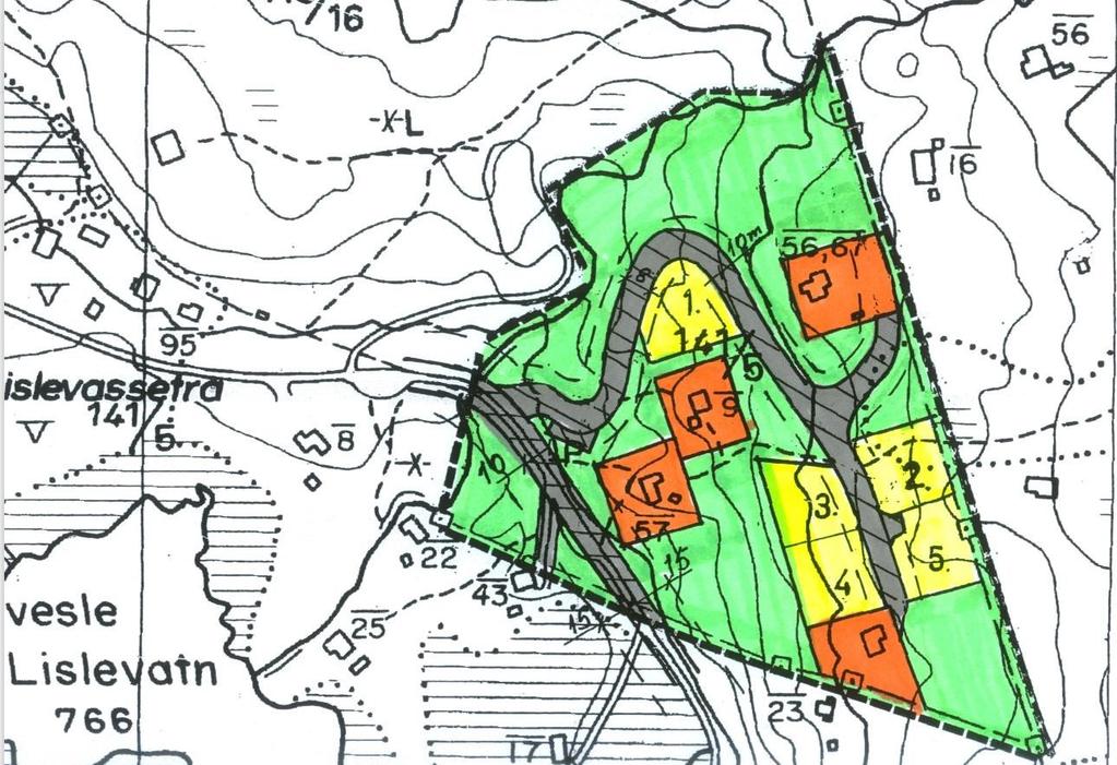 hyttegrend, nr 2005 Plankart