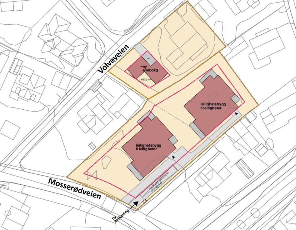 3. Utbygging av planområdet Utbygger har utarbeidet en illustrasjonsskisse av den planlagte utvikling av planområdet, se Figur 7.