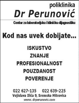 46 МАРКЕТИНГ 610-496 WWW.SREMSKENOVINE.CO.RS REDAKCIJA@SREMSKENOVINE.CO.RS - Услу га за ва ри ва ња.