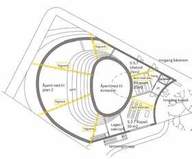 . VERTICAL SUPPORT SYSTEM The vertical support systems are two: ) The church zone system: in this area, the system is realised by a free-form main double vault (roof and main floor surfaces)