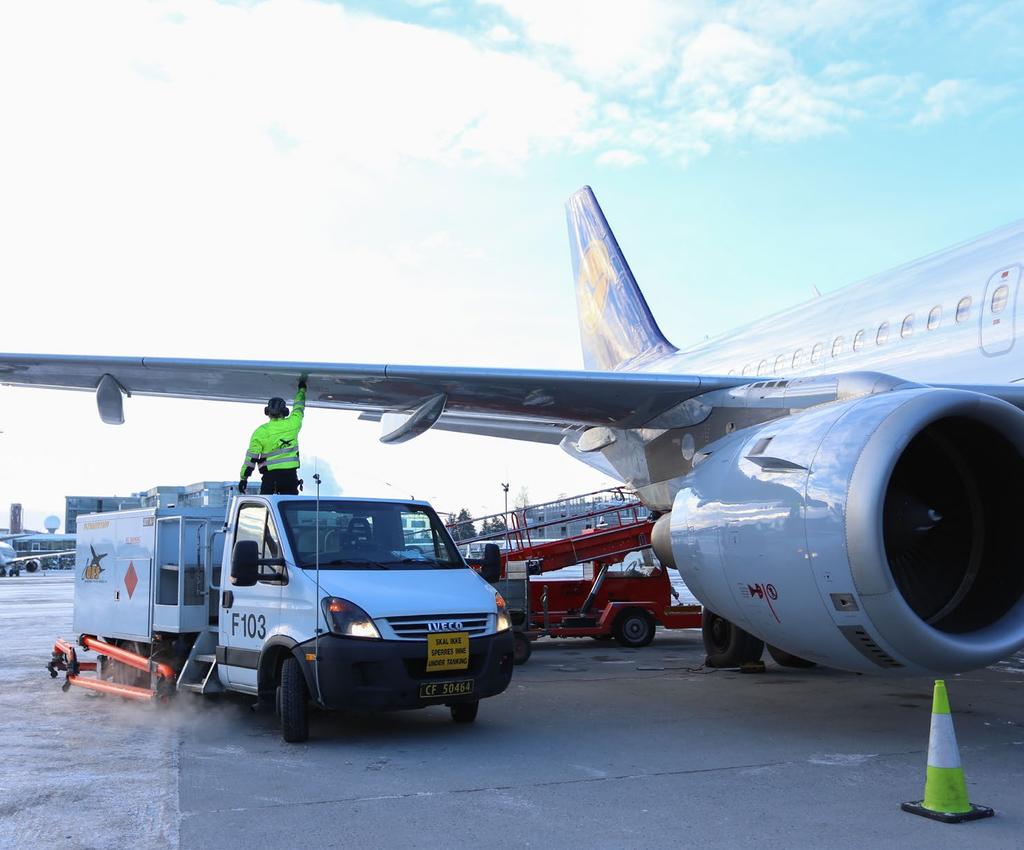 18 AVINOR OG NORSK LUFTFART BIODRIVSTOFF Oslo lufthavn ble i januar 2016 verdens første internasjonale hub som tilbyr biodrivstoff til alle flyselskap som fyller drivstoff der.