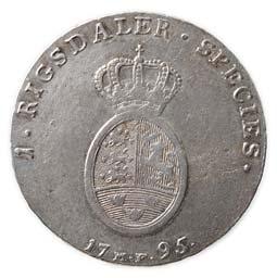 1 01 2 500,- 497 Denmark: 1 Speciedaler 1766-1808.