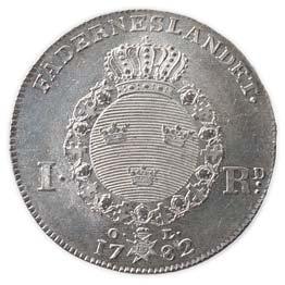47a 01 1 500,- 933 Sweden: 1 Riksdaler 1781. SM.