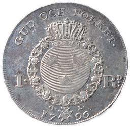 24 01 2 000,- 1005 Sweden: 1 Riksdaler 1795. SM.
