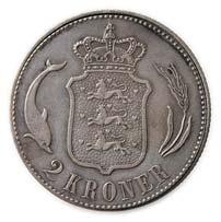 Denmark: 2 Kroner 1899. KM.