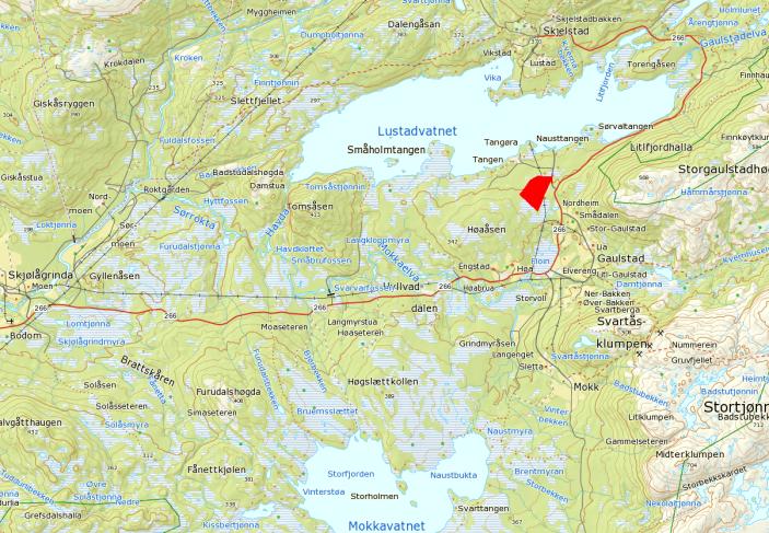 Saksopplysninger: Innledning Forslaget til reguleringsplan for Nordslettåsen hyttefelt ved Lustadvatnet ble lagt ut til offentlig ettersyn den 1.2.17,