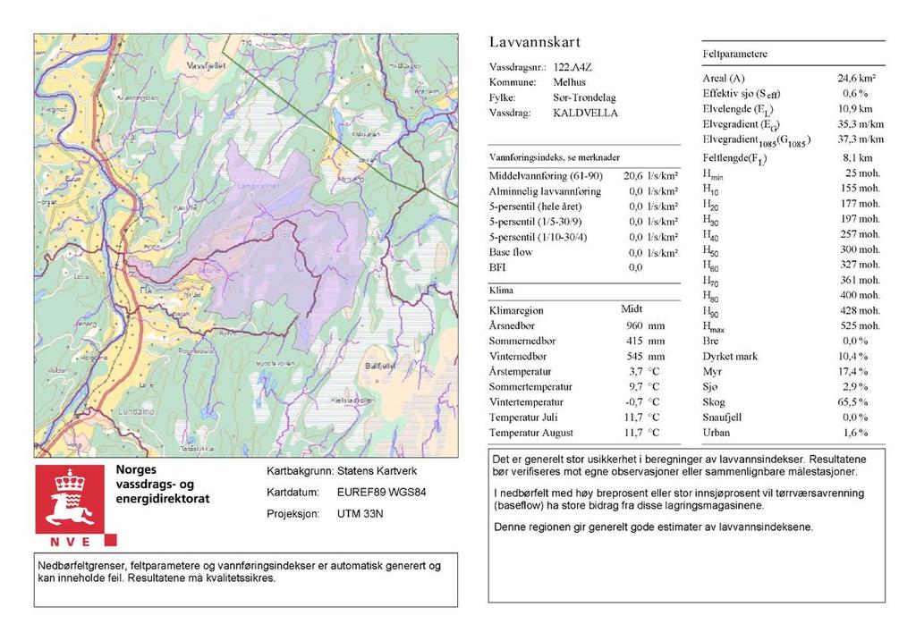 VEDLEGG 1 Kart over feltet ned til