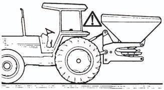 Det er obligatorisk å sete på et oransje varselblinklys på traktoren.
