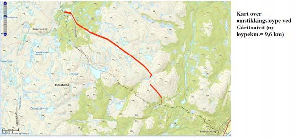 Kommunen kan ikke se at det finnes registrerte vernede områder, fredede kulturminner eller prioriterte/truede/fredete arter i tilknytning til det nye traséforslaget.