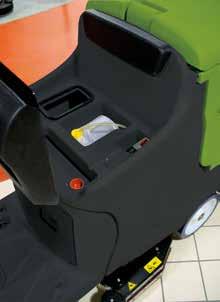 Automatisk løft av sugenal ved rygging Stopper automatisk når gasspedal slippes opp Egen påmontert batterilader kan ettermonteres som