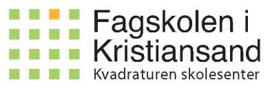 Skolereglement for Fagskolen i Kristiansand Fastsatt med hjemmel i Fagskoleloven av 1.07.