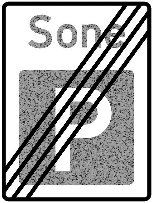 FORBUDSSKILT :: TRAFIKKSKILT 378 Slutt på parkeringssone Anvendelse 378.1 Skilt 378 skal anvendes for å oppheve soneregulering angitt med skilt 376 Parkeringssone.