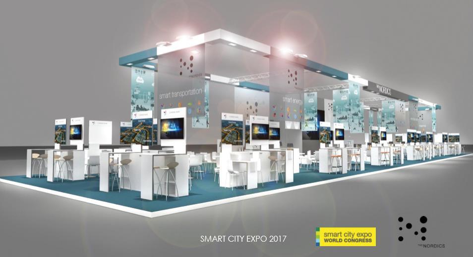 Velkommen til Nordisk Paviljong under Smart City EXPO i Barcelona 14-16 November 2017.