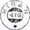 Poståpneriet 7185 KIRAN ble lagt ned fra 01.04.1971. Stempel nr. 1 Type: IV Utsendt 124 Innsendt Registrert brukt 01.10.